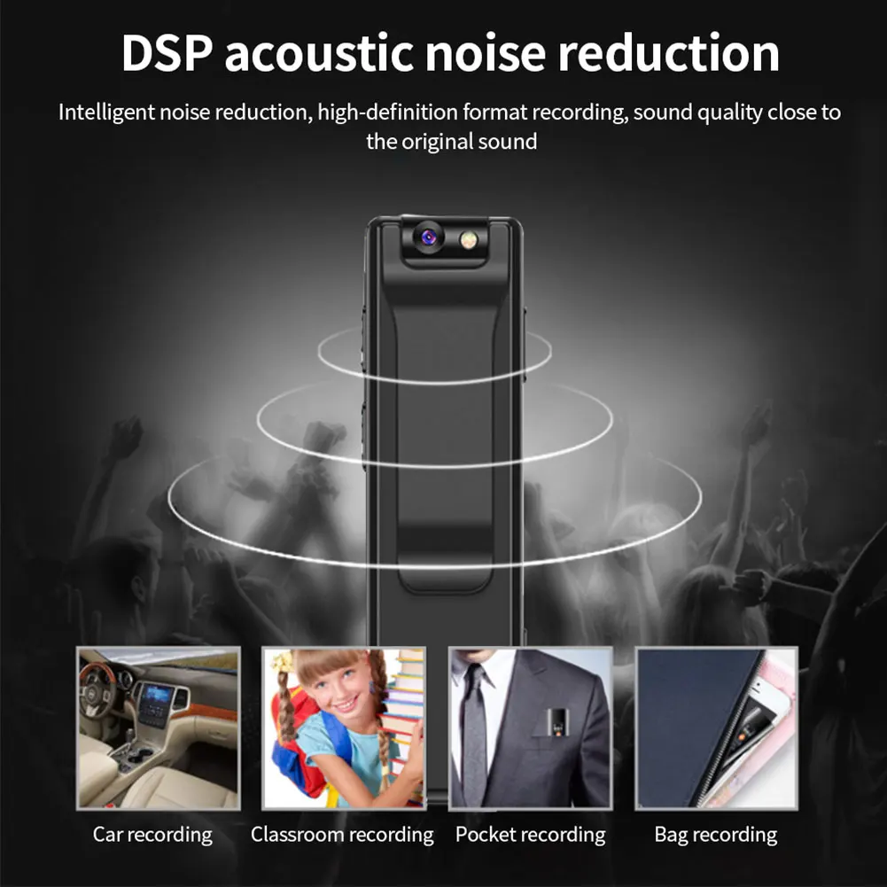 

A3 HD 1080P Mini Camera Wearable Security Pen Small DV Camcorder Video Audio Recorder Motion Detection Micro Pocket Body Cam Sup