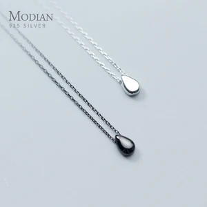 Женское колье из серебра 2020 пробы, в виде капли воды