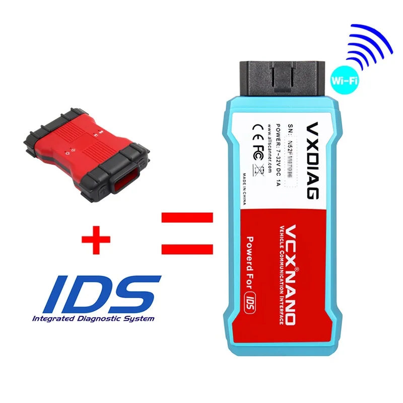 VXDIAG VCX Nano для Ford/Mazda 2 в 1 с IDS OBD OBD2 wifi автомобильный диагностический инструмент Поддержка автомобиля до года многоязычный