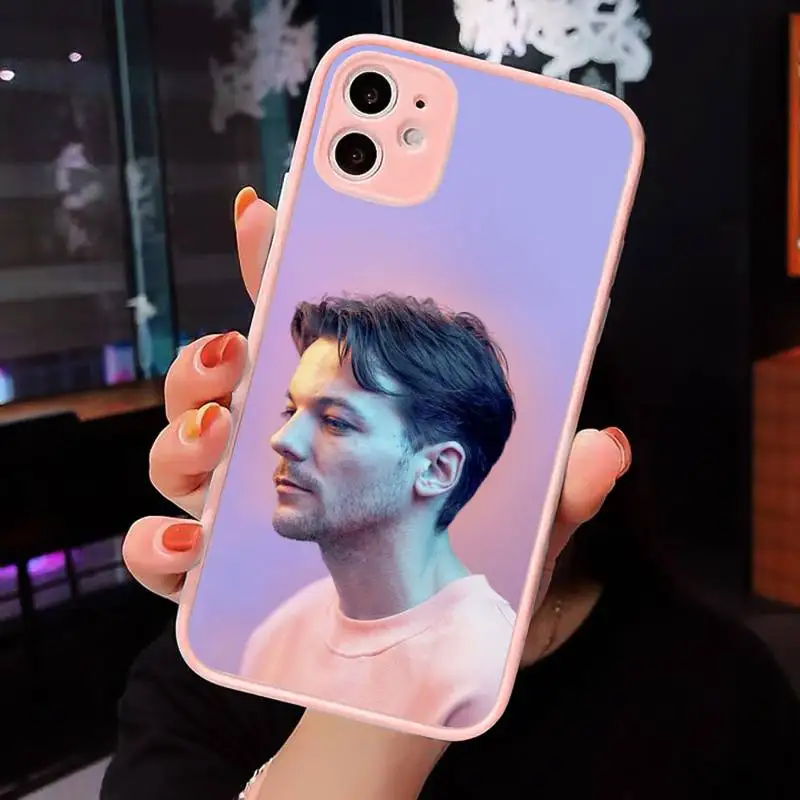 

One Direction Louis Tomlinson Phone Cases Matte transparent For Pink iPhone 12 Mini 11 Pro XR XS Max 7 8 Plus X Back Cover