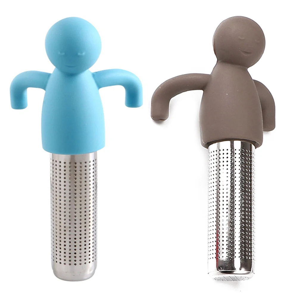 Забавные Little Man и Чай фильтр свободные аксессуары листик пивоварения Инструменты