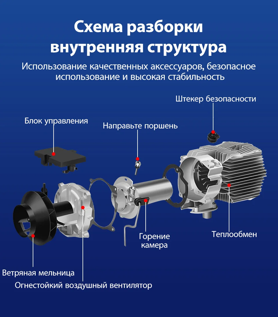 Обогревателя автомобиля все в одном устройстве 8KW 12V нагревательный инструмент