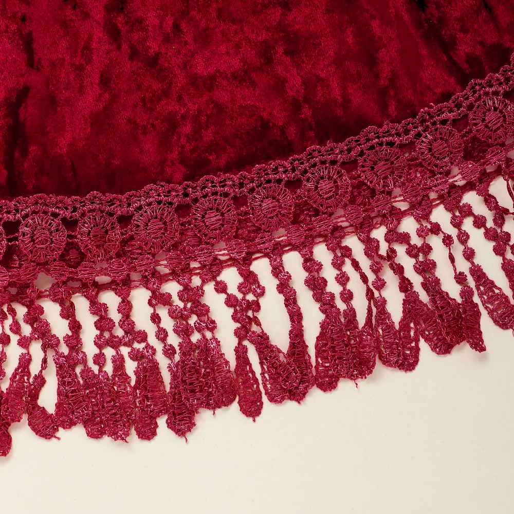 Вечерние платья для маленьких девочек Цвет Красный Велюровые Сезон весна