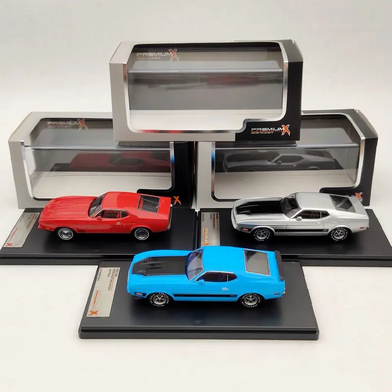 Премиум X 1:43 для Ford Mustang Mach 1 синий/серебристый/Красный модели автомобилей