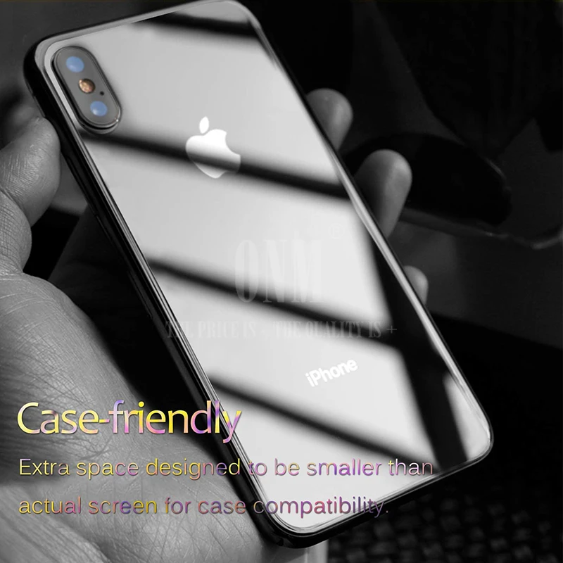 2 шт. Защитная пленка для задней панели iPhone XS X XR задняя закаленная стеклянная Xs Max |