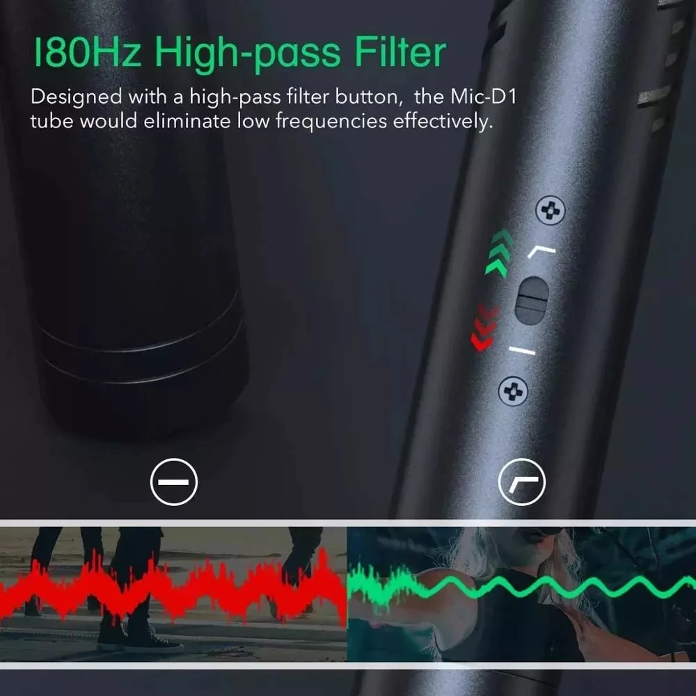 Synco Mic-D1 широковещательный микрофон низкий шум Гиперкардиоидный дробовик mic 48 В