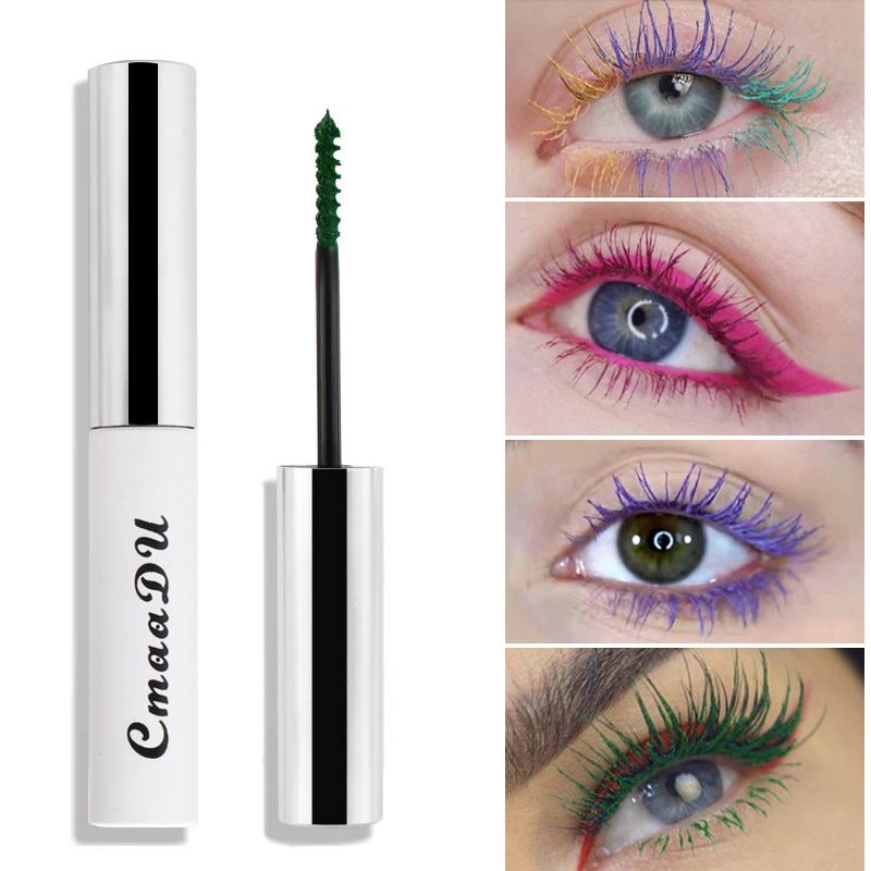 Брендовая 4D Очаровательная Удлиняющая Тушь для ресниц черные белые Зеленые