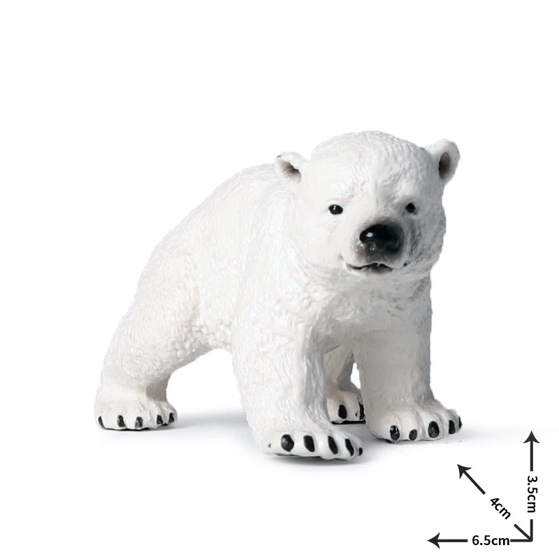 Экшн фигурка полярного медведя похожего на жизнь игрушка милые модели морских