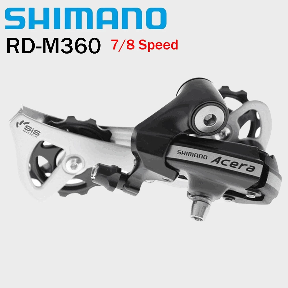 

Задний переключатель передач Shimano M360, 7 8 скоростей, велосипедный задний переключатель передач, M360 Acera 21s 24s, аксессуары для велоспорта