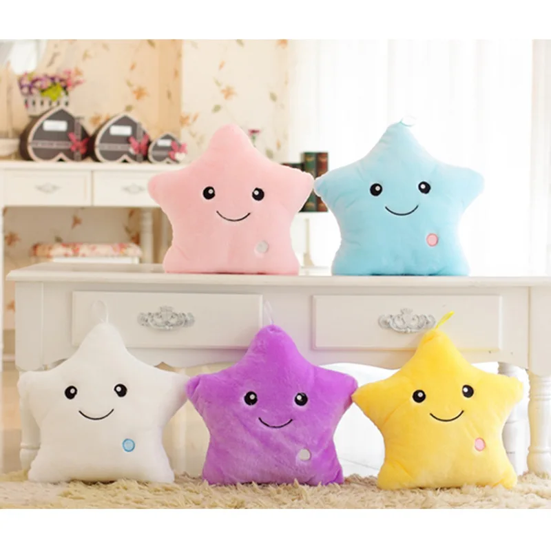 

Colorful Five-pointed Star Plush Toys Children's Comfort Pillow Creative Toys Christmas Gifts for Children Happy New Year