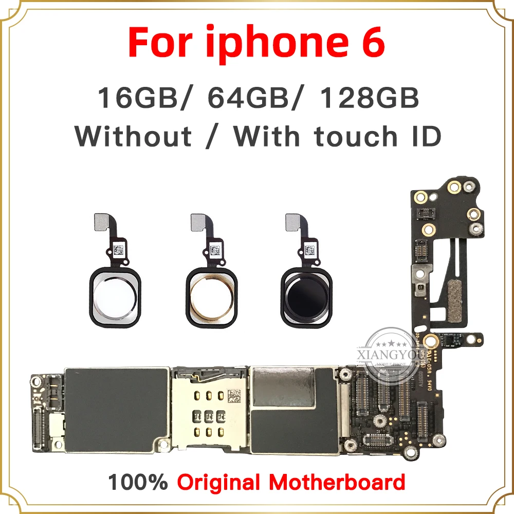 Для iPhone 6 4 7 дюймов материнская плата разблокированная с Touch ID