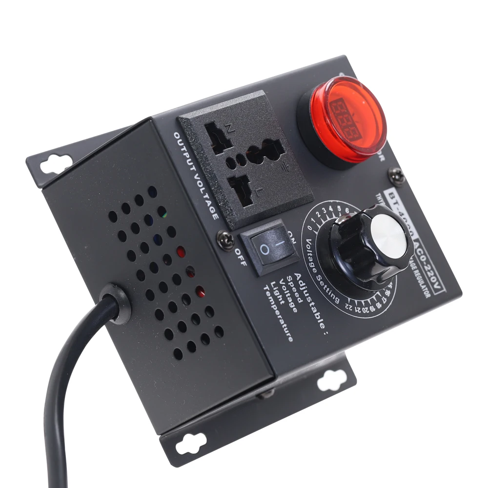 220V 4000W регулятор переменного напряжения для скорости вентилятора двигателя