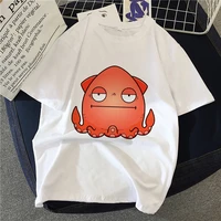 funny octopus cartoon t shirt women graphic tee female t shirt white tshirt summer tops round neck t shirts clothes