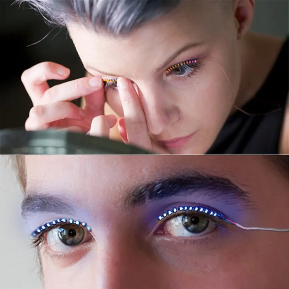1 пара светодиодные водонепроницаемые легсветильник ресницы для макияжа |