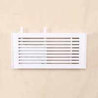 small and large size wireless wifi router storage pvc wall shelf router organizer for living room home wall hanging storage