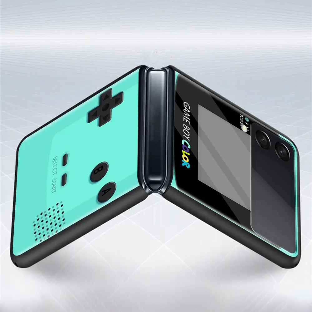 Classic Game Gaming PC Phone Case for Samsung Galaxy Z Flip3 Hard Plastic Smart Casing Fundas for Z Flip 3 5G Cover Luxury Coque