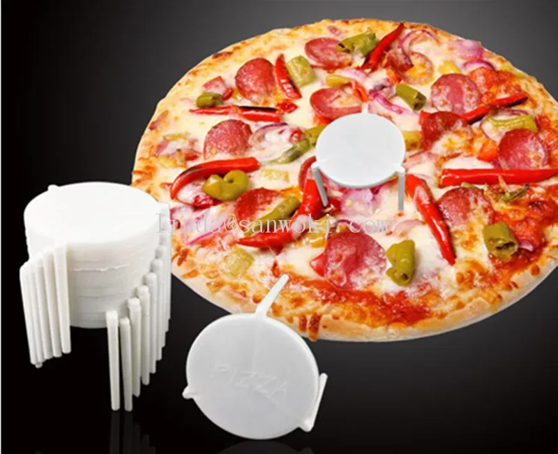 1000 шт. одноразовый пищевой белый твердый пластиковый контейнер для пиццы