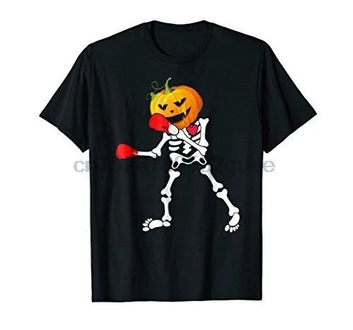 

Boxing Skeleton Pumpkin Halloween Shirt fear cosplay liver pool t shirt pride dark t-shirt white black grey red trousers tshirt