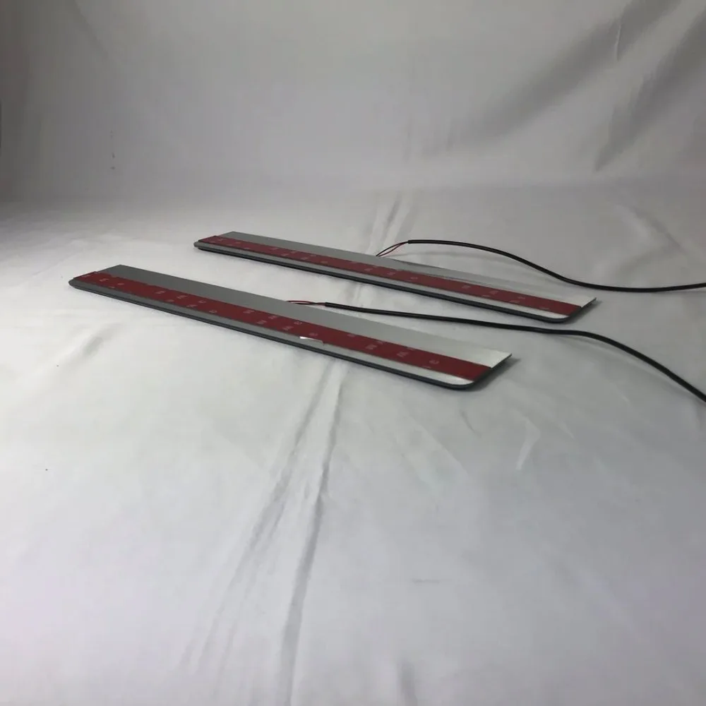 

Express delivery led door sill plate strip welcome light threshold guard protectors for mitsubishi asx