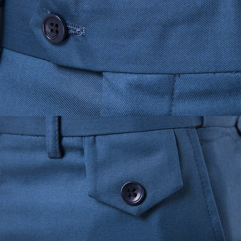 Чистый цвет мужской костюм брюки модные рабочие деловые повседневные длинные