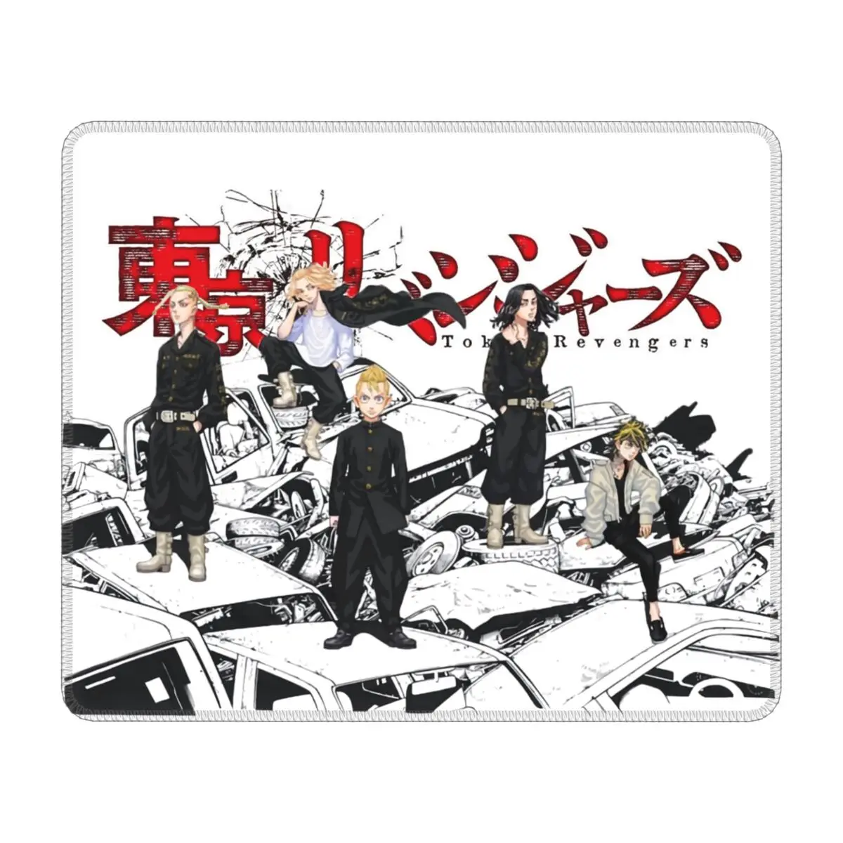 

Tokyo Revengers Anime Manga Mouse Pad Square Anti-Slip Rubber Mousepad for Gaming Desk Computer Tokyo Manji Gang Mouse Mat Pads
