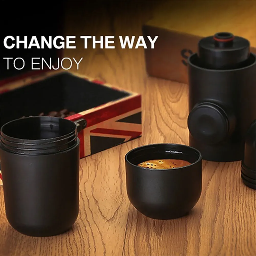 Капсула и наземная мини Эспрессо Портативный Кофеварка горячей холодной