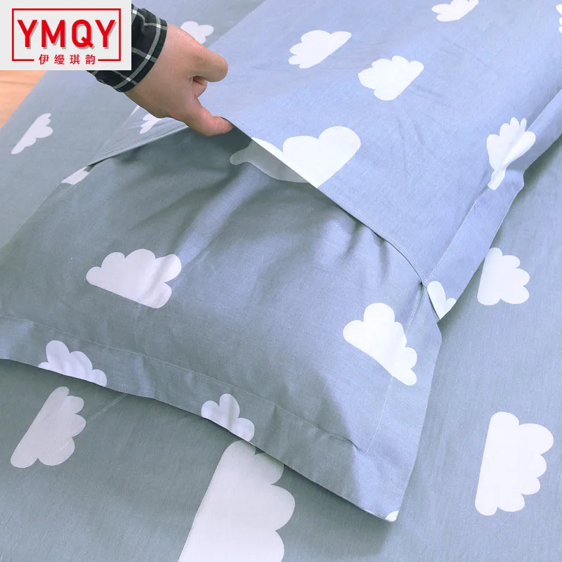 YMQY Simple cotton pillowcase for children cartoon cute fashion comfortable bedroom living room H | Дом и сад