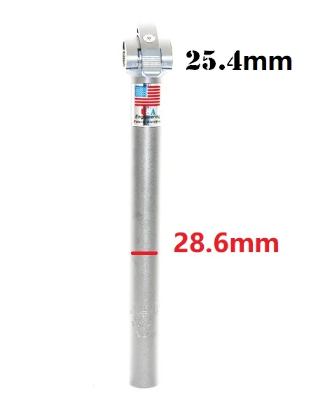 28.6mm Tube 412 Sp8 складной велосипед стволы 25,4 мм 28,6 мм двусторонний регулируемый шток складной велосипед двойной раздел стволовых частей - Цвет: 28.6mm Tube