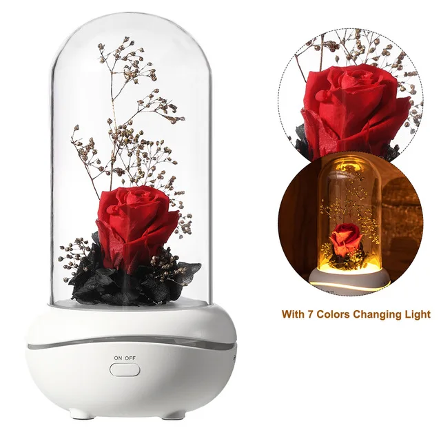 Рождественский светодиодный лампы с розами ароматерапия Mechine Арома эфирное