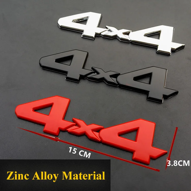 Металлическая 3d наклейка 4x4 Эмблема для автомобиля грузовика хромированная