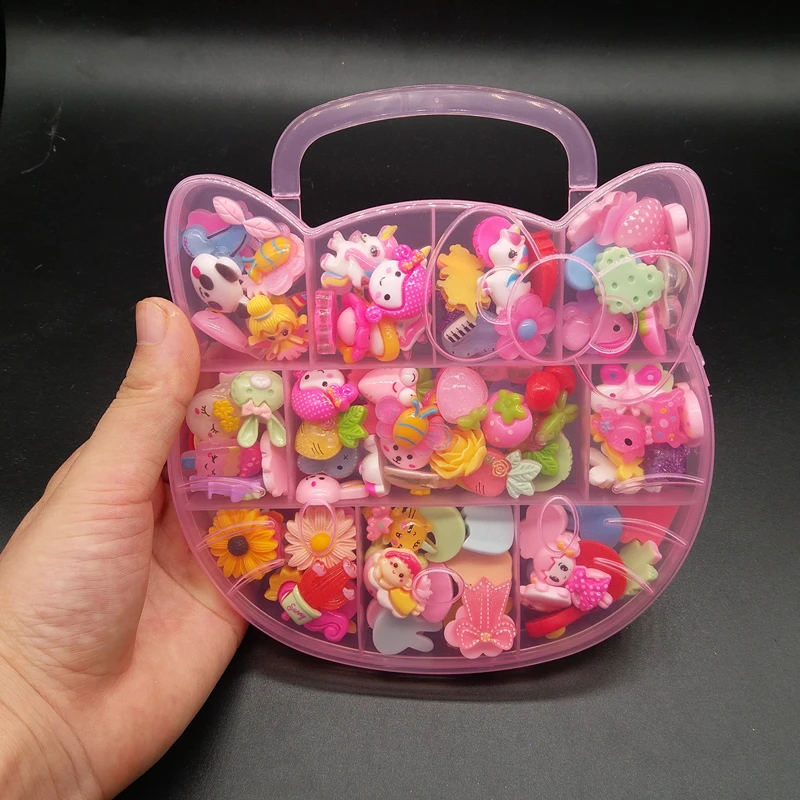 

One Box Nail Art Charms 3D Nail Rhinestones Decorations Kawaii Accessories Candy Cartoon Bear Sunflower Manicure Accessories