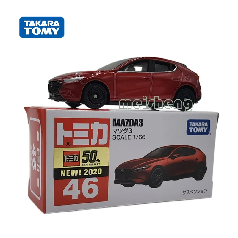 

TAKARA TOMY TOMICA масштаб 1/66 Mazda3 46 сплав литая металлическая Модель автомобиля игрушки в подарок коллекционные украшения
