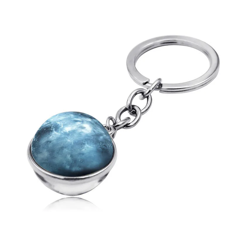 Брелок для ключей с солнечной системой изображением планеты галактики