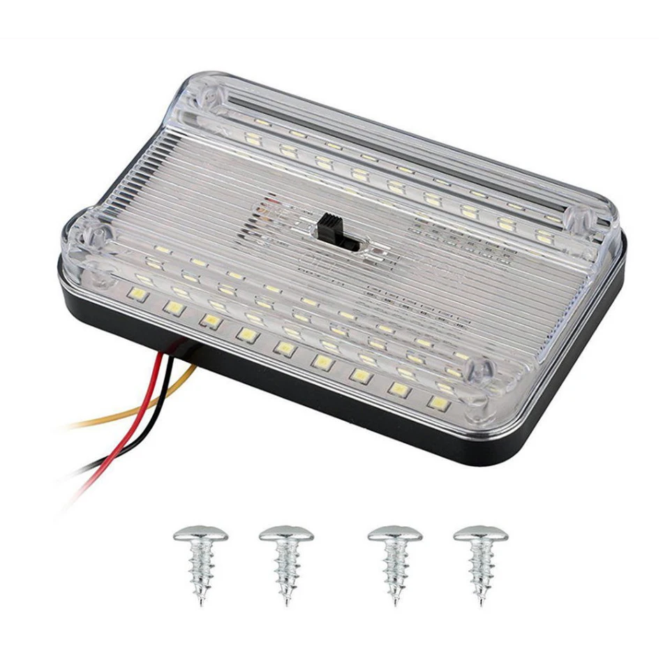 

1pcs 12V 36LED 5W Bright White Car Interior Lights Bar Lamp Auto Roof Light Bulbs For Car Truck Van Boat Caravan