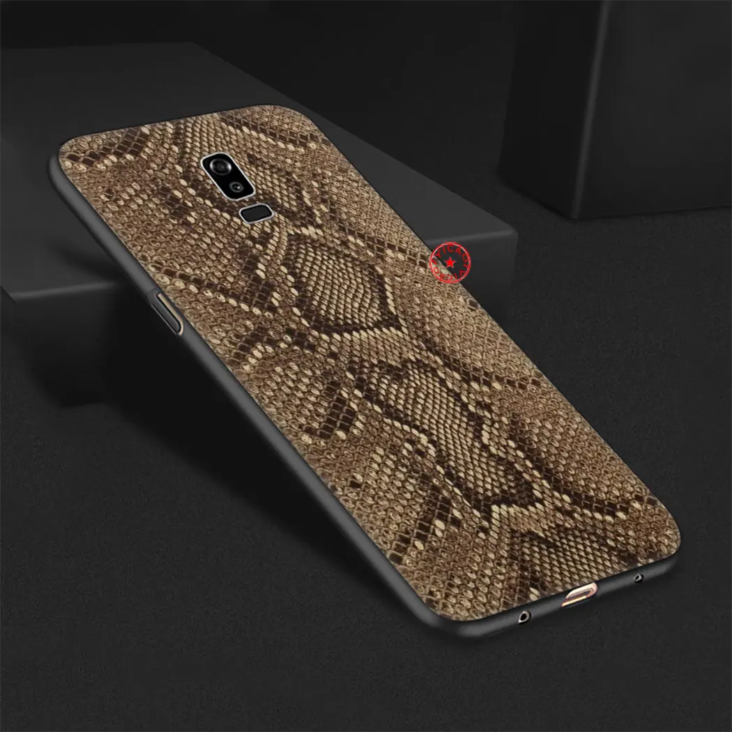 Snake Skin DIY Printing Drawing Black Soft Silicone Case for Samsung Galaxy A70S A20E A2 J4 J6 Core Plus Prime J7 Duo J8 Cover |