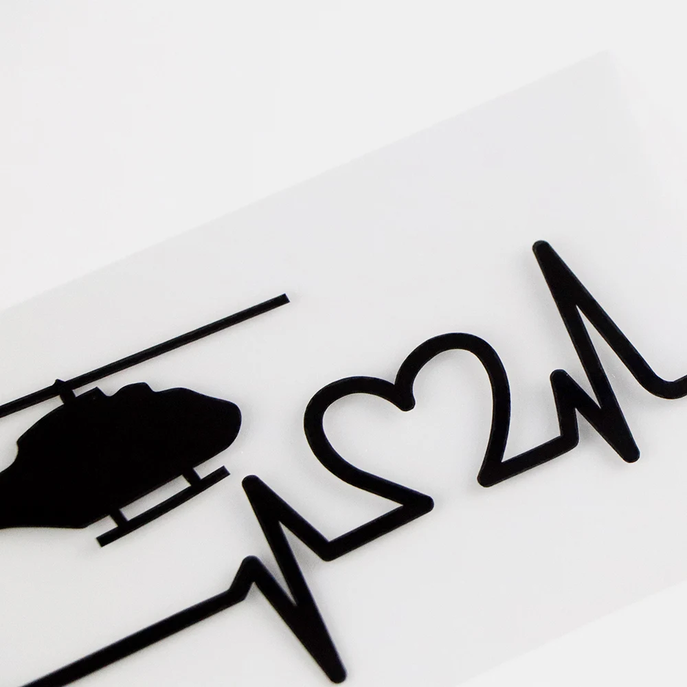 Интересные автомобильные наклейки YJZT для самолета вертолета и пульса 17 6 х7 3 см