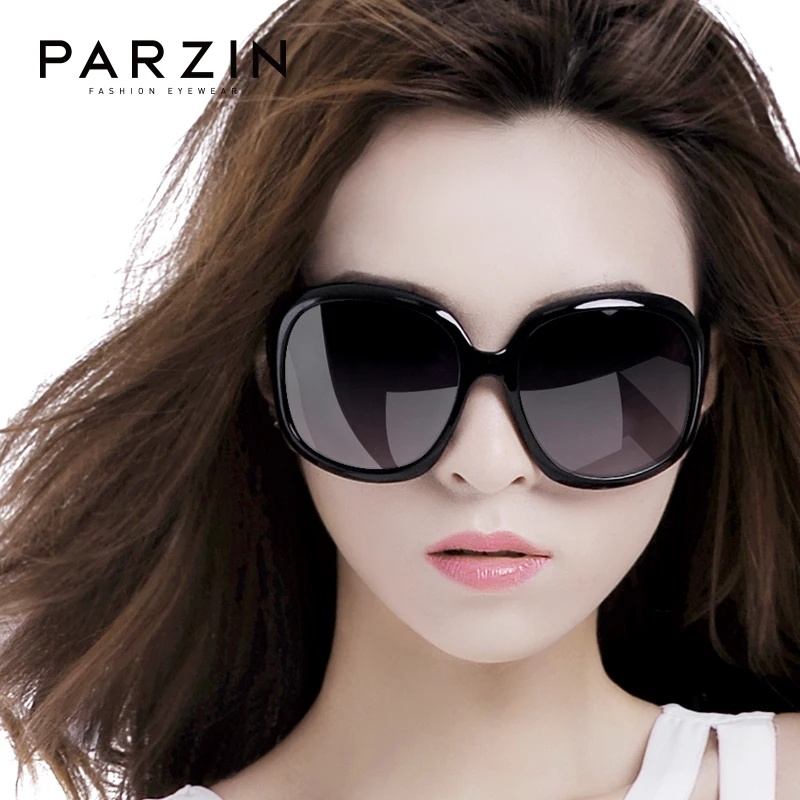 Женские солнцезащитные очки PARZIN поляризационные брендовые с большой оправой в
