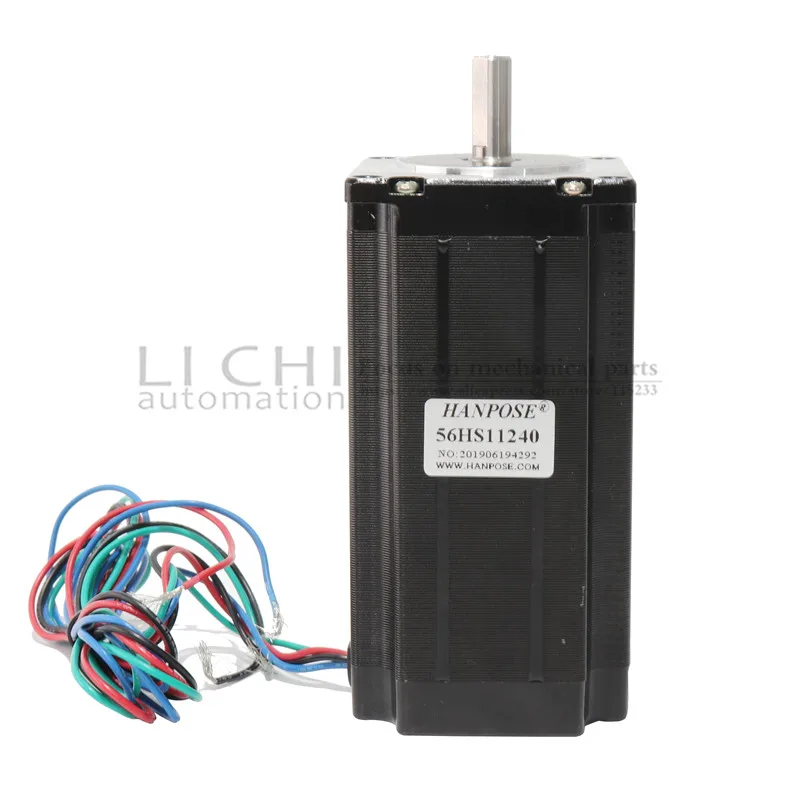 3 шт. NEMA 23 112 мм(4.0A, 300N. cm) 23HS11240 NEMA23 черный мотор для робота и ЧПУ Гравировальный фрезерный станок 3D принтер