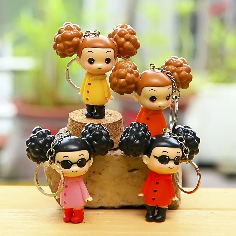 Оригинальные модные куклы ручной работы с героями мультфильмов 4 шт. брелок