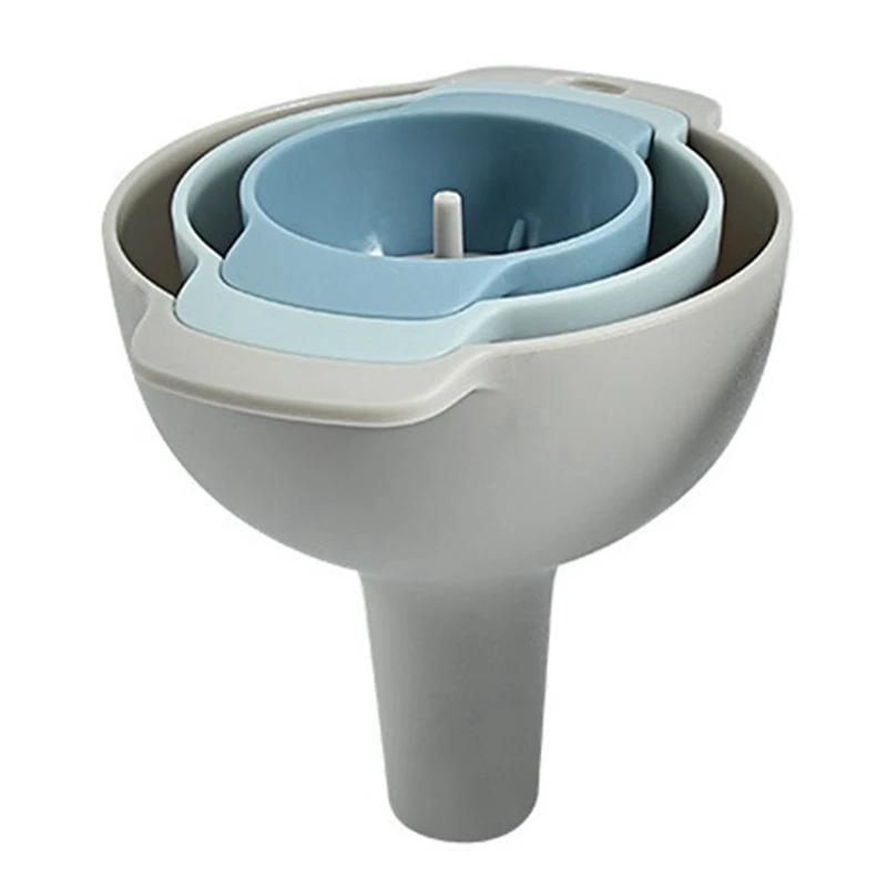

4-in-1 Funnels Set Oil Funnel Strainer Kitchen Tools Oil Water Spices Wine Flask Filter Funnel Plastic Kitchen Accessories
