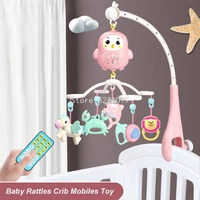baby rattles crib mobiles toy holder rotating crib mobile bed musical box projection 0 12 months newborn infant baby rattles toy