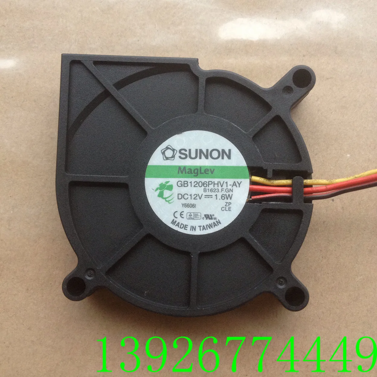 Для Охлаждения Sunon 6 см 6015 турбинный вентилятор GB1206PHV1 AY 12V 1 W 3 провода Вентилятор