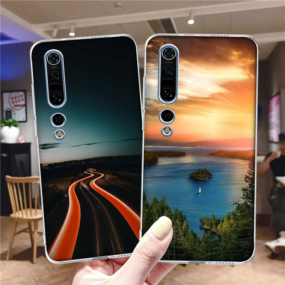 

Sky Phone Case For Xiaomi Redmi Note 9 10 8 7 6 8A 8T 9C 7A K30 9A 4X 5 Plus Pro Soft Silicone Cover Funda Coque Capa Landscape