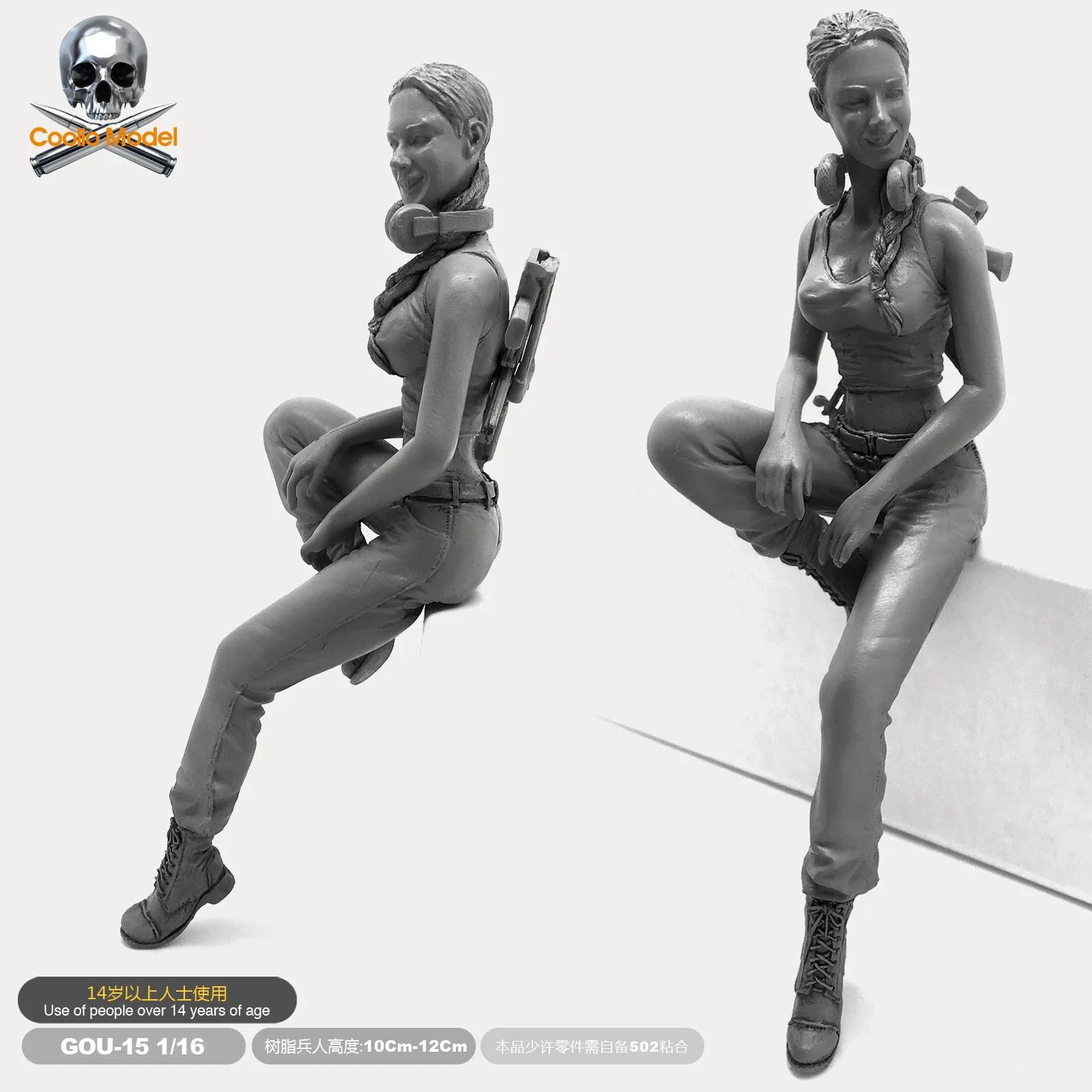 Модель из смолы 1/16 года модель для женщин солдат комплекты моделей красоты