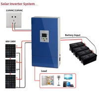 Sinlg phase 48v 6000w blue hybrid mpp off grid solar power system inverter