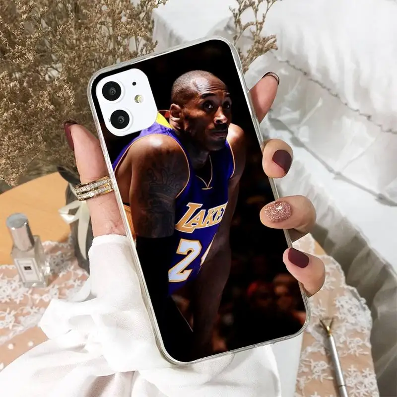 

Kobe Bryant Basketball Phone Case For iphone 5s 6 7 8 11 12 XSMAX XR pro plus mini se2020 Cover Fundas Coque