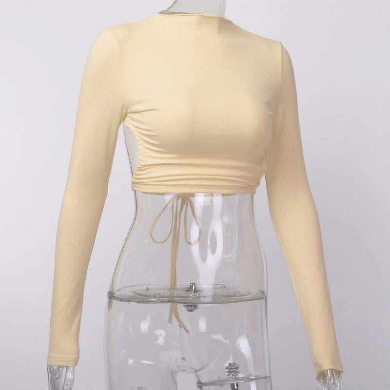 Новые Женские однотонные обтягивающие футболки кроп пикантные топы с открытой