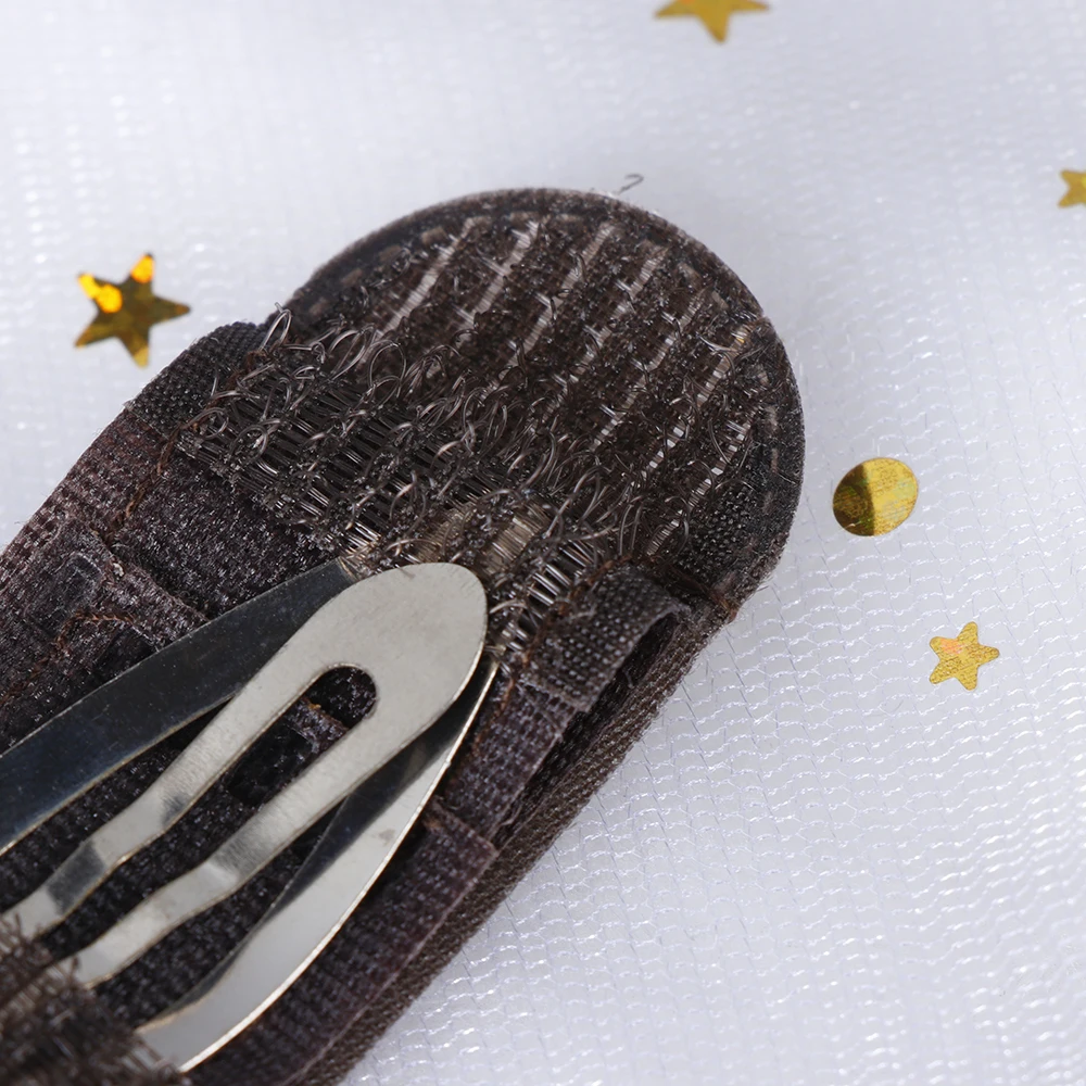 Черные кофейные дышащие коврики для челки 2 шт. зажимы волос набор инструментов