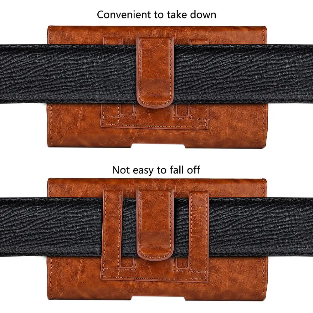 Универсальный чехол-кобура для телефона чехол из искусственной кожи с зажимом