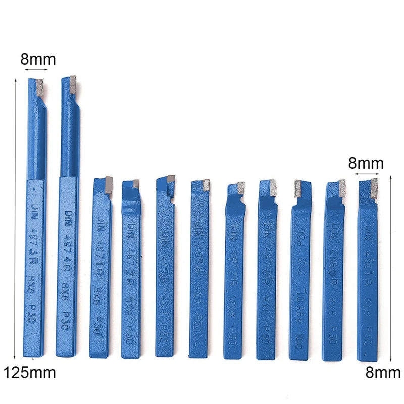11 шт. Карбид Металла Токарный станок с ЧПУ Инструменты пайки резак наконечниками